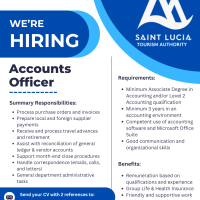 Saint Lucia Tourism Authority - Accounts Officer